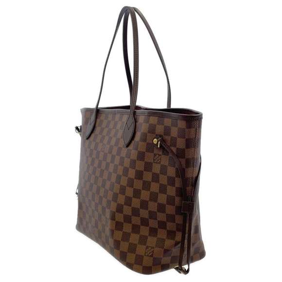 Louis Vuitton Tote Ebene Neverfull Damier Bag Pouch with MM - Picture 1 of 11